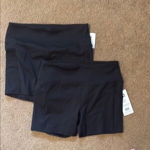 Black Women's RBX Shorts New Large 2 pairs